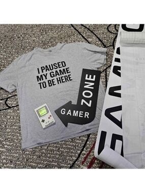 Gamer Room Bundle Gaming Zone Wall Decor Shirt Notebook